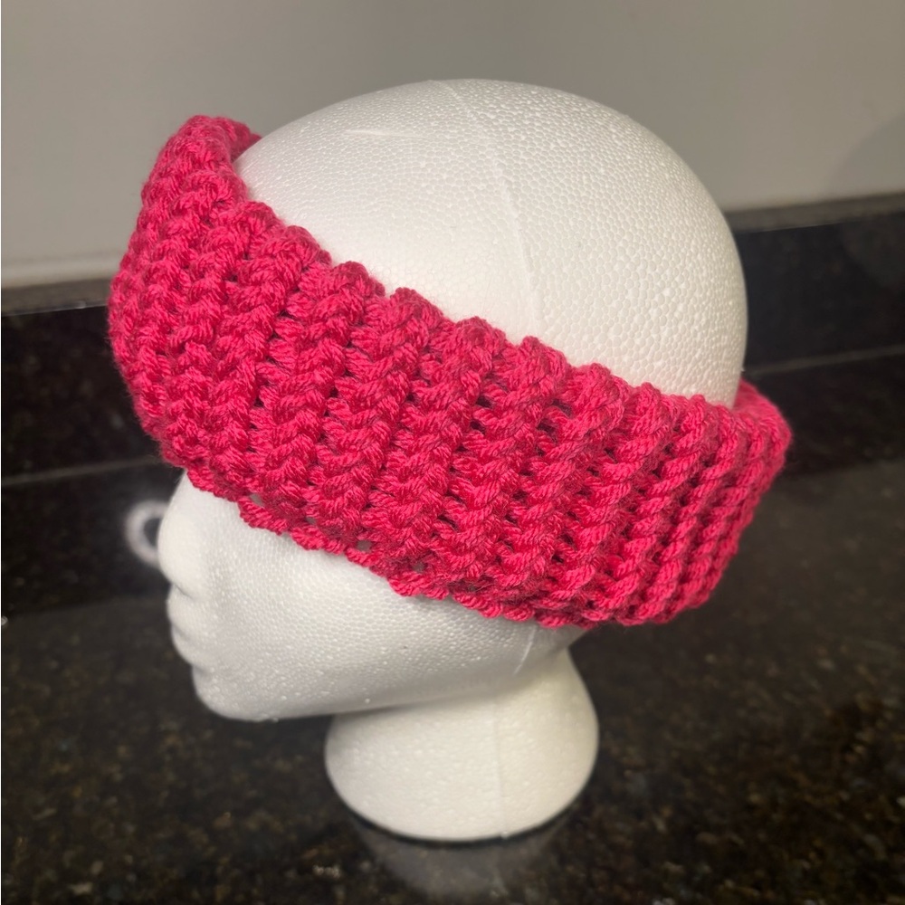 NWOT Hot Pink Knit Ear Warmer/Headband